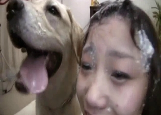 Dirty as hell Asian bestiality creamy porn XXX